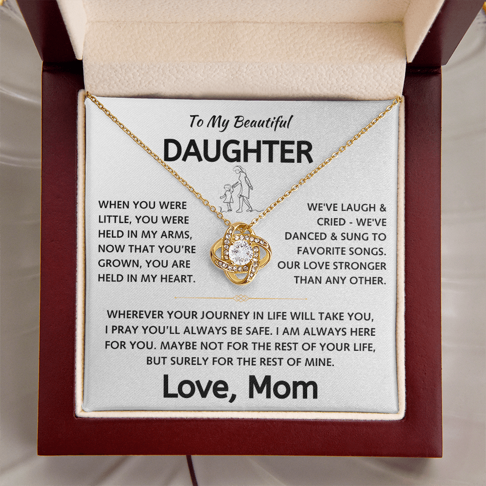To My Beautiful Daughter - Love Knot Gift Set - TJ130