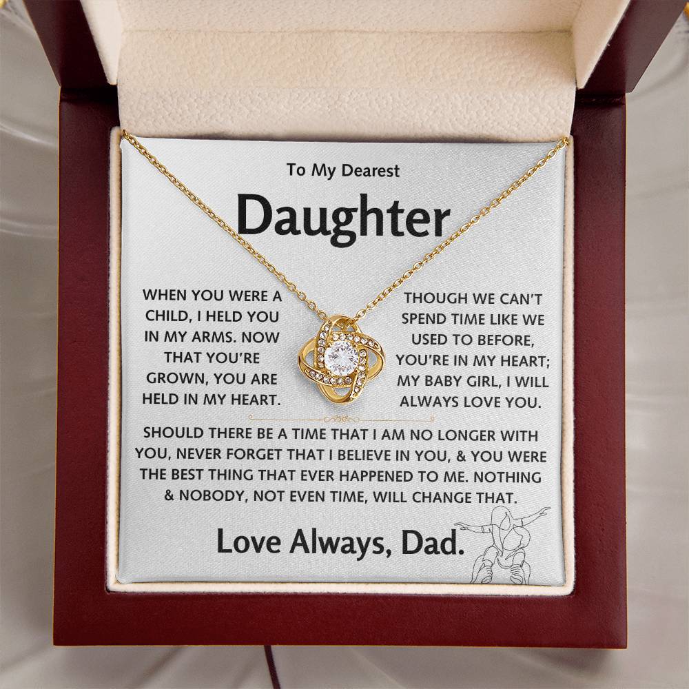 To My Dearest Daughter - Love Knot Gift Set - TJ136