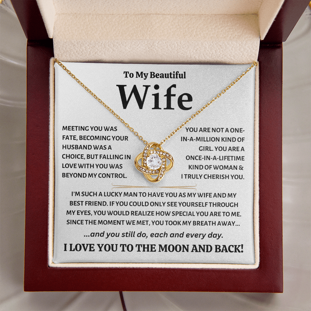 To My Beautiful Wife - Love Knot Gift Set - TJ124