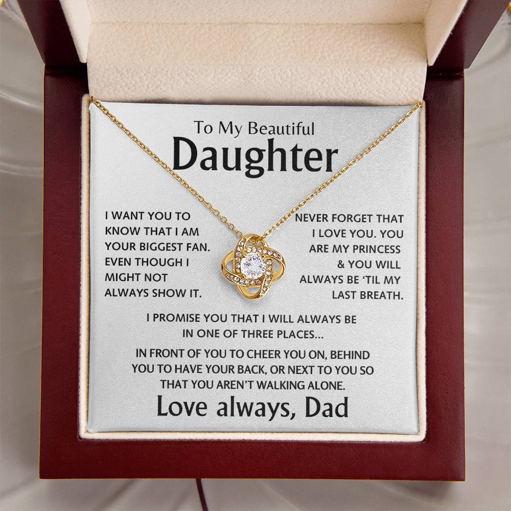 To My Beautiful Daughter - Love Knot Gift Set - TJ138