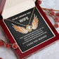 To My Smokin' Hot Wife - Love Knot Necklace Gift Set -TJ059
