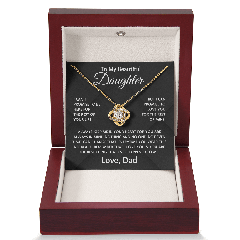 To My Beautiful Daughter - Love Dad - Love Knot Gift Set - TJ152