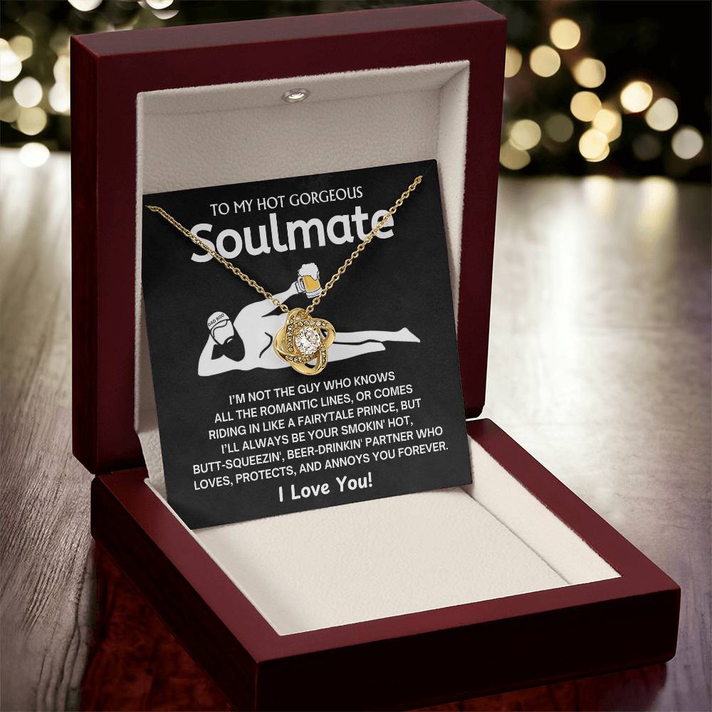 To My Smokin' Hot Soulmate - Love Knot Necklace - TJ085V2N