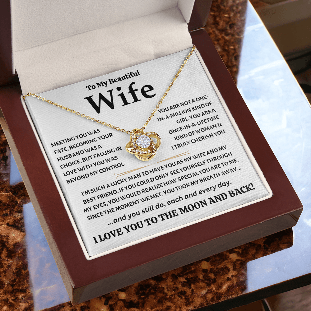 To My Beautiful Wife - Love Knot Gift Set - TJ124