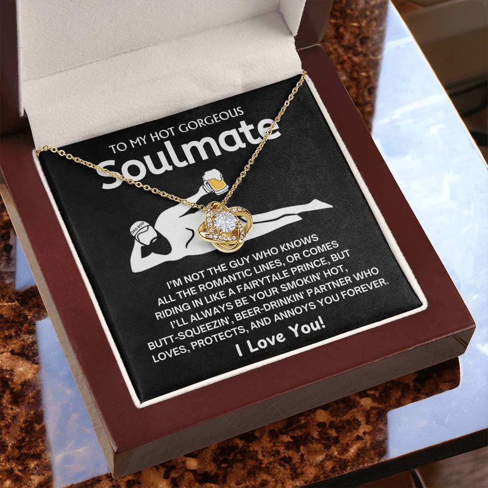 To My Smokin' Hot Soulmate - Love Knot Necklace - TJ085V2N