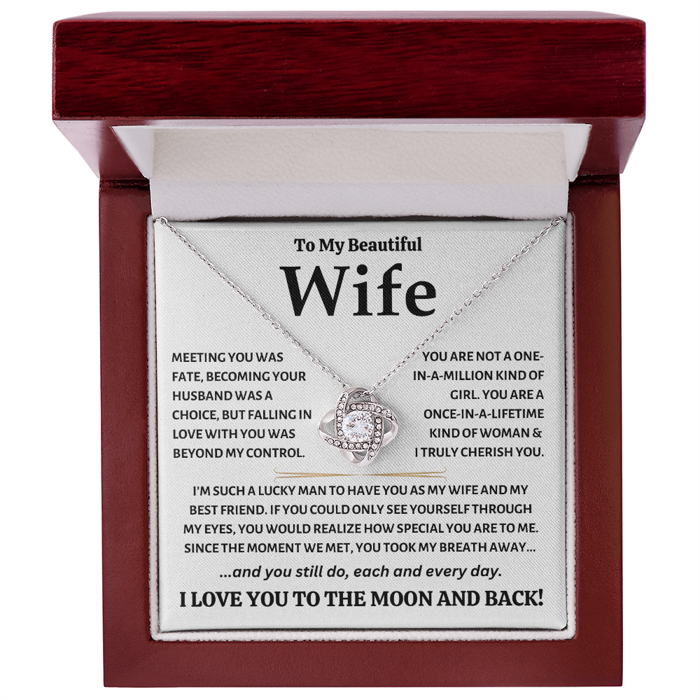 To My Beautiful Wife - Love Knot Gift Set - TJ124