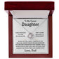 To My Dearest Daughter - Love, Dad - Love Knot Gift Set - TJ097