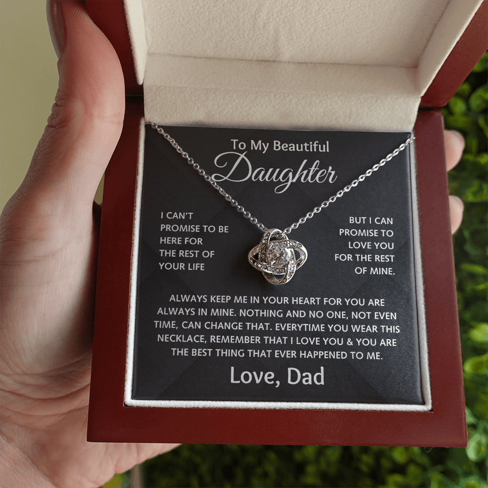 To My Beautiful Daughter - Love Dad - Love Knot Gift Set - TJ152