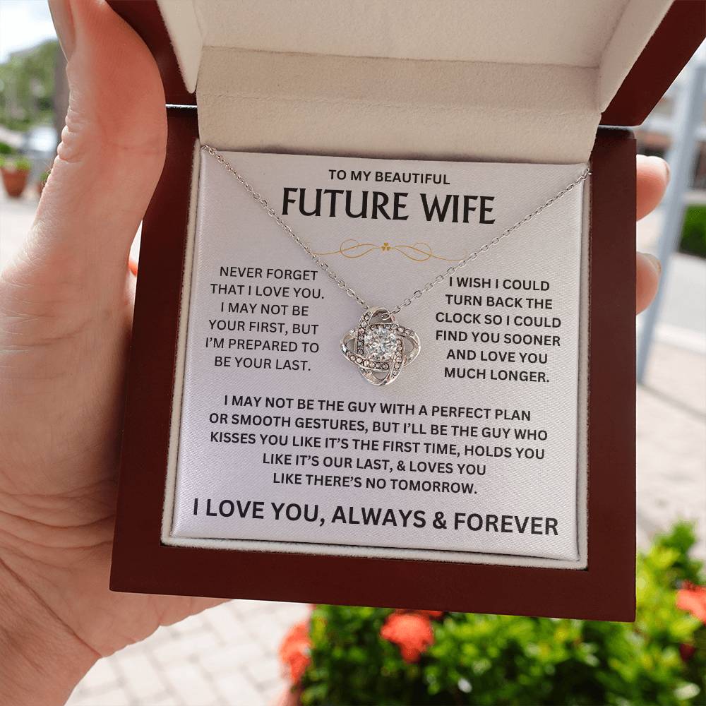 To My Beautiful Future Wife - Love Knot Gift Set - TJ139 - V1 - Personalized