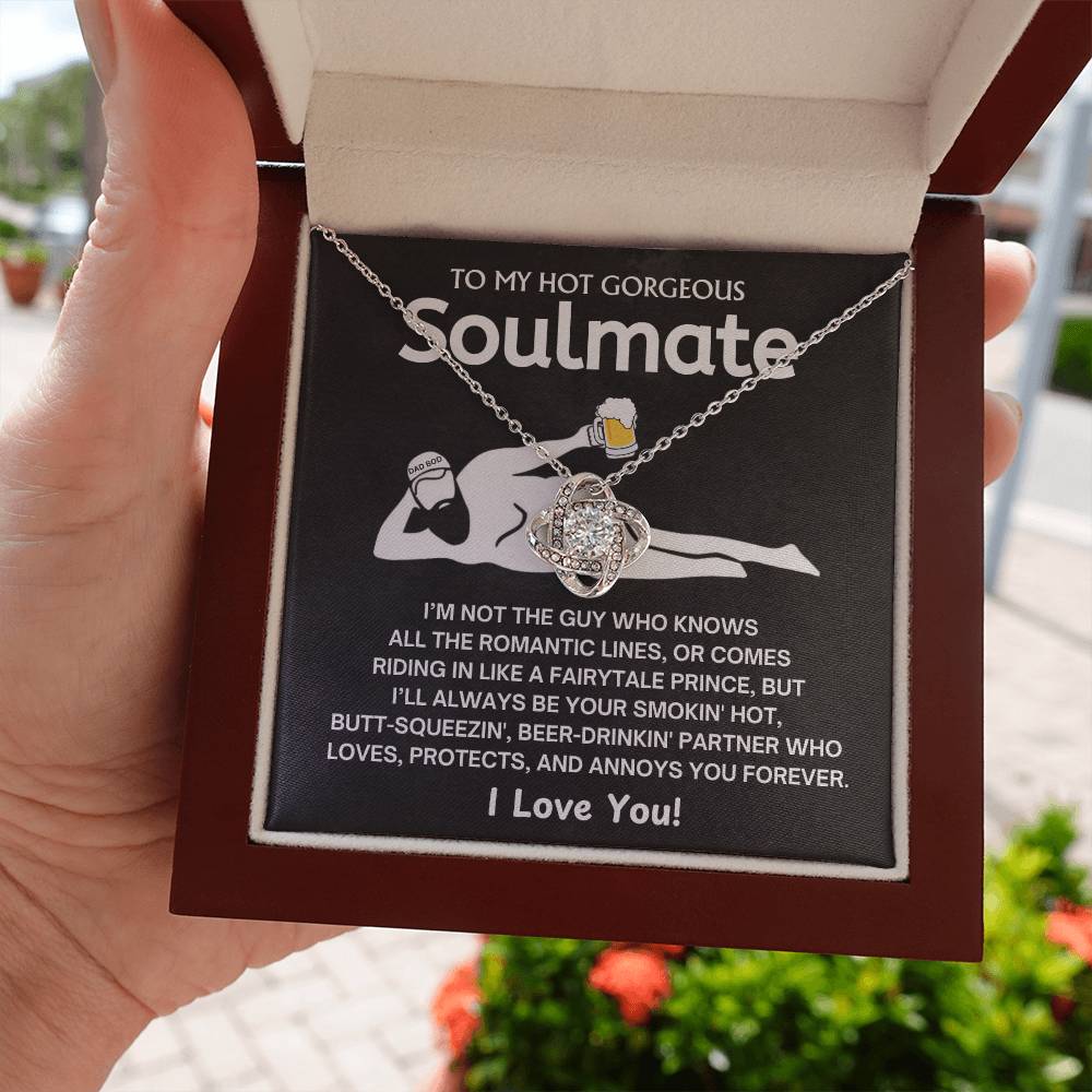 To My Smokin' Hot Soulmate - Love Knot Necklace - TJ085V2N