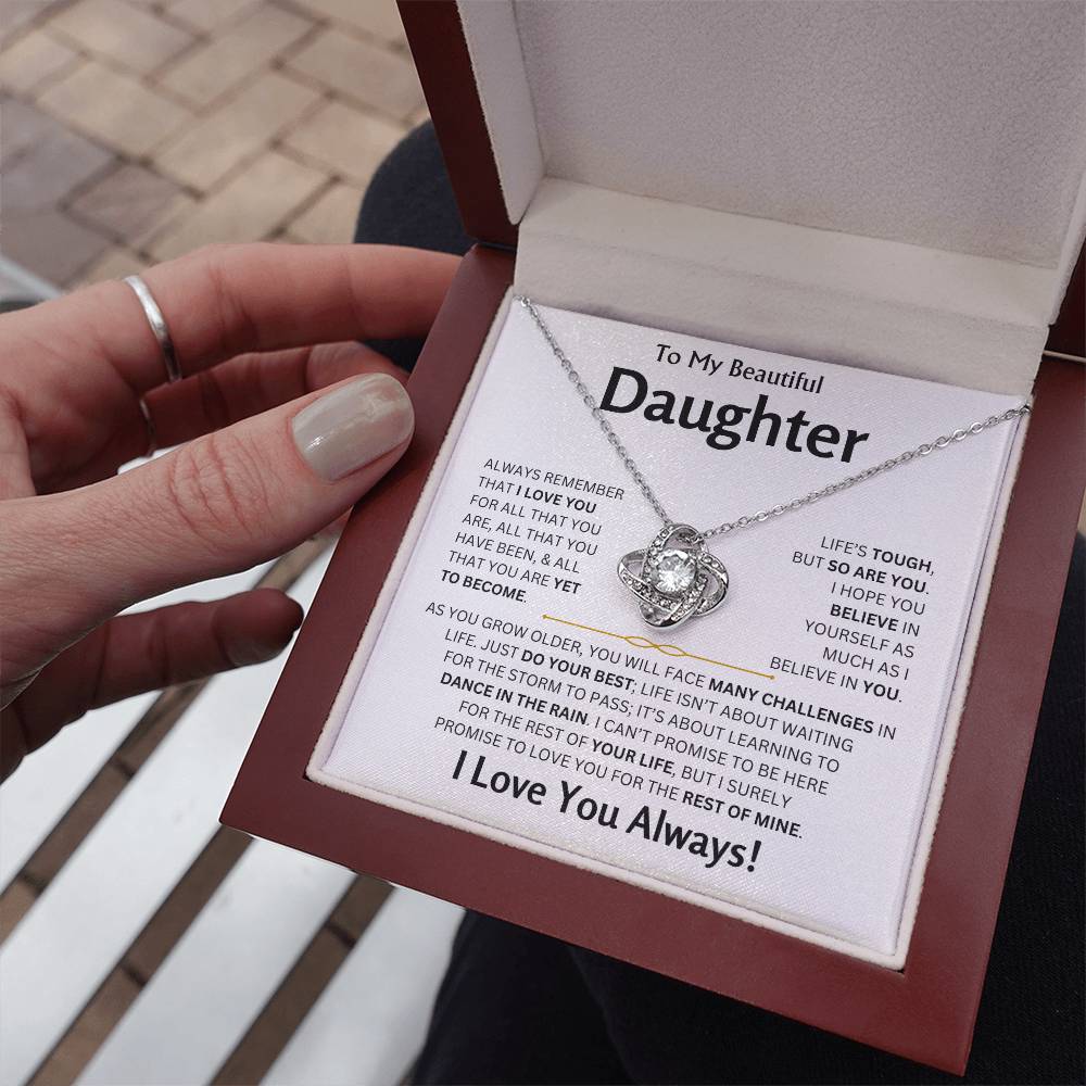 To My Beautiful Daughter - Love Knot Gift Set - TJ163