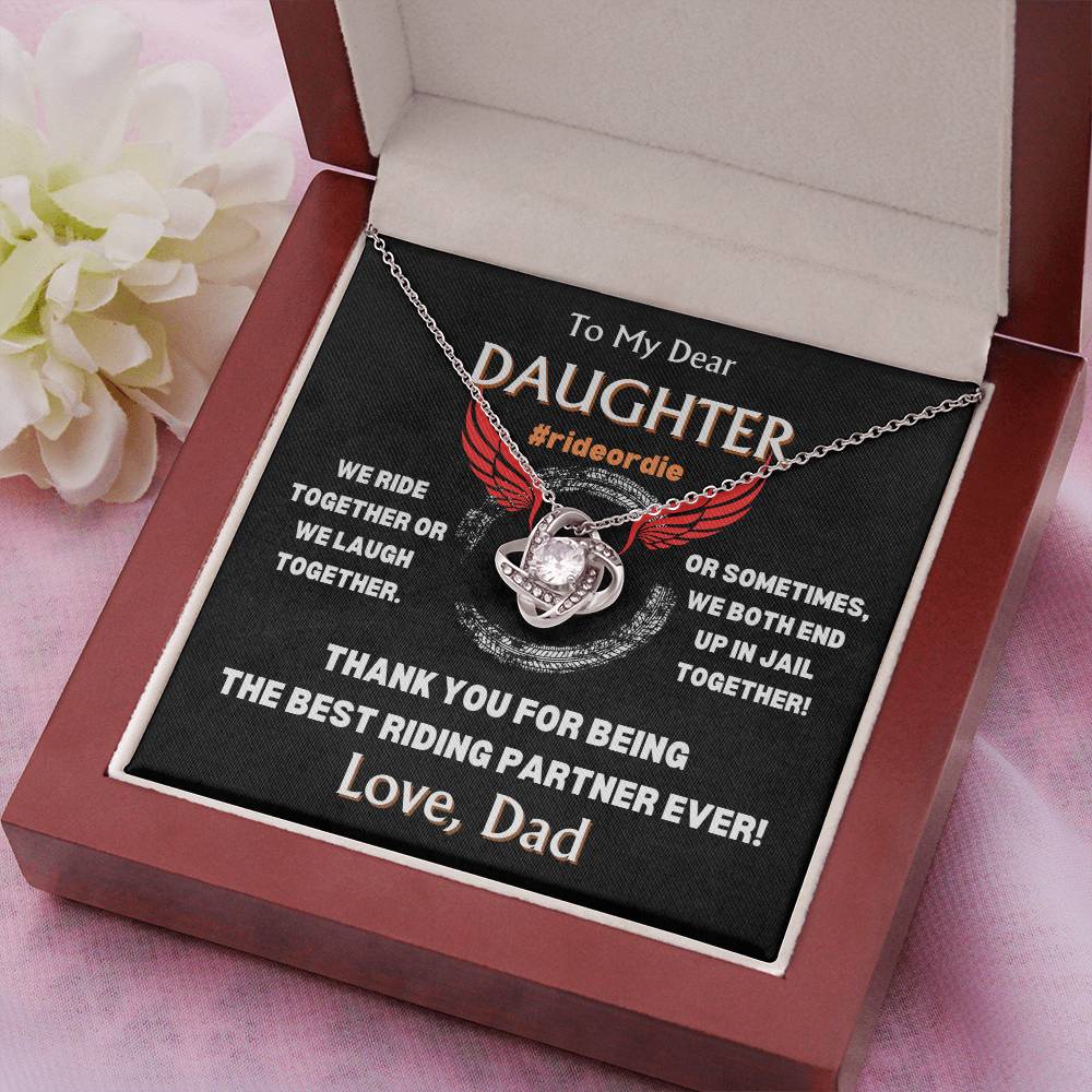 To My Dear Daughter - Love Knot Gift Set - TJ103