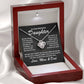 To Our Precious Daughter - Love Mom and Dad -Love Knot Necklace - TJ068V2