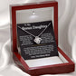 To My Bonus Daughter - Love, Your Bonus Mom - Love Knot Necklace - TJ075V2