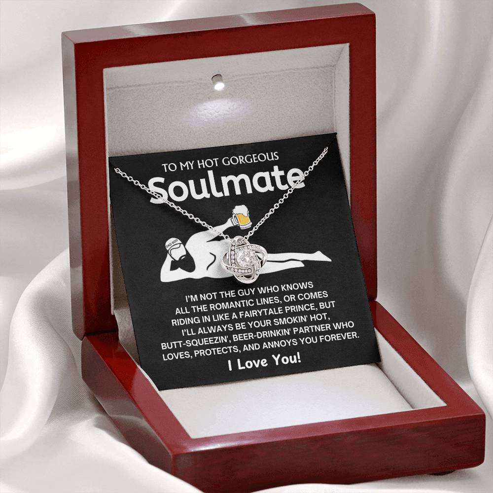 To My Smokin' Hot Soulmate - Love Knot Necklace - TJ085V2N