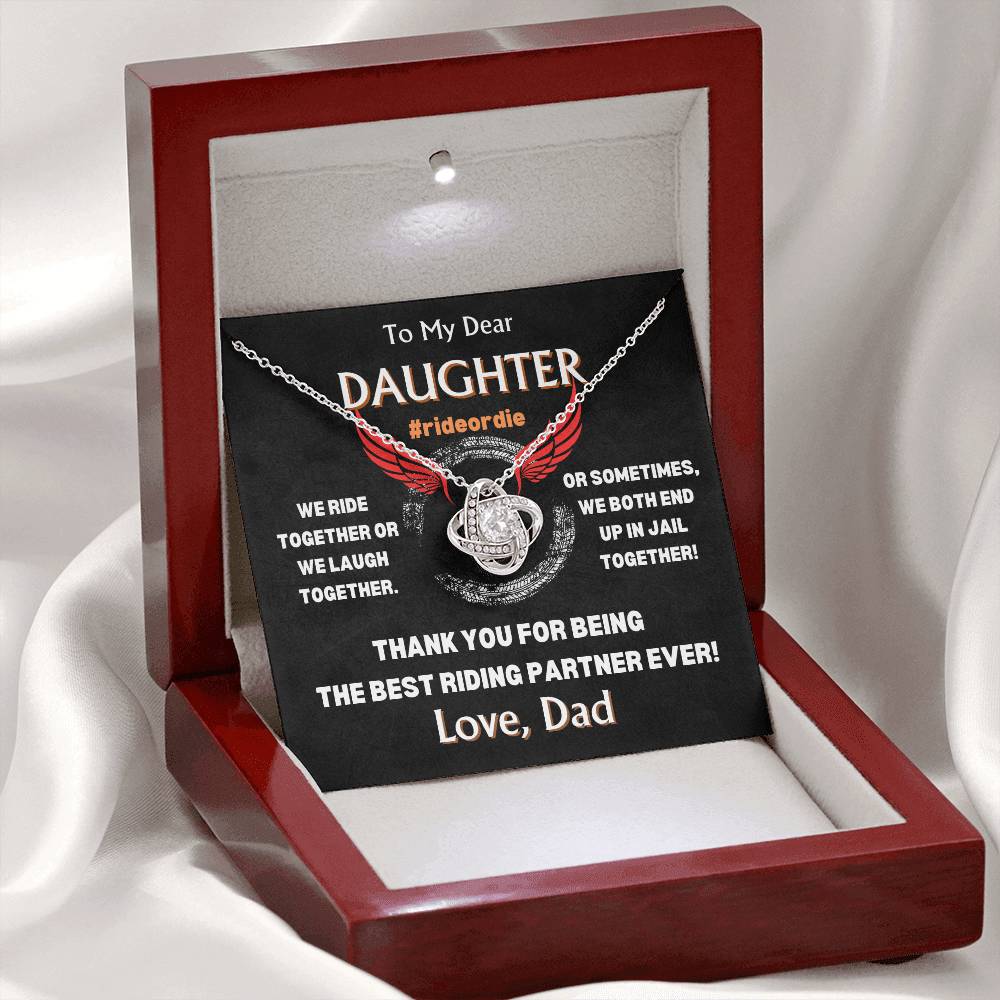 To My Dear Daughter - Love Knot Gift Set - TJ103