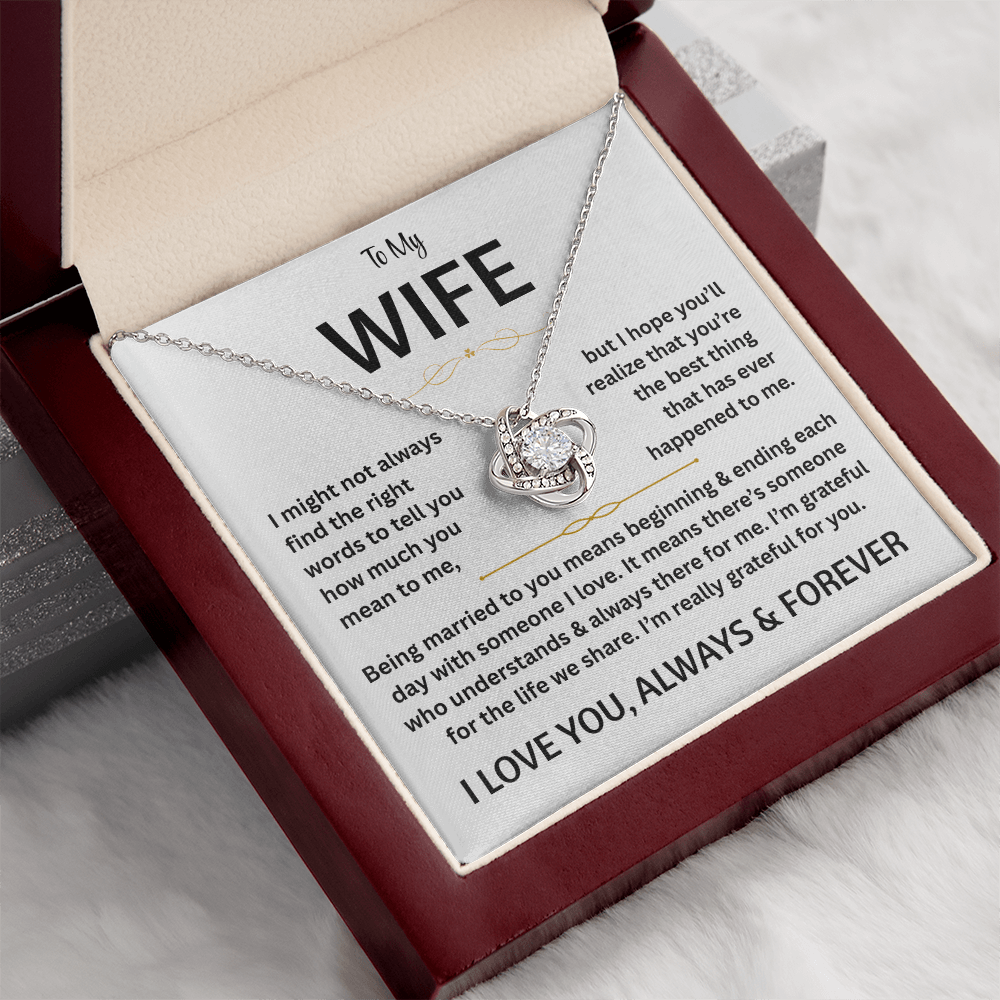 To My Wife - Love Knot Gift Set - TJ180