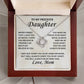 To My Precious Daughter - Love Mom -  Love Knot Necklace - TJ067