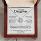 To My Dearest Daughter - Love Dad - Love Knot Gift Set - TJ151