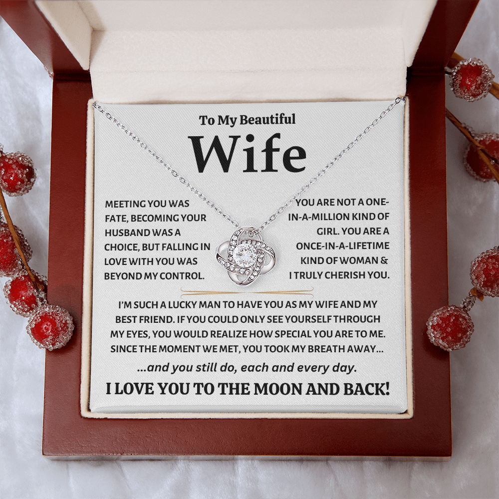 To My Beautiful Wife - Love Knot Gift Set - TJ124