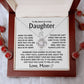 To My Sweet & Loving Daughter - Love Knot Gift Set - TJ118