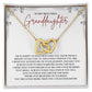 To My Granddaughter - Interlocking Hearts Necklace - SP003