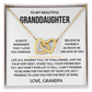 To My Beautiful Granddaughter - Interlocking Hearts Gift Set - TJ153