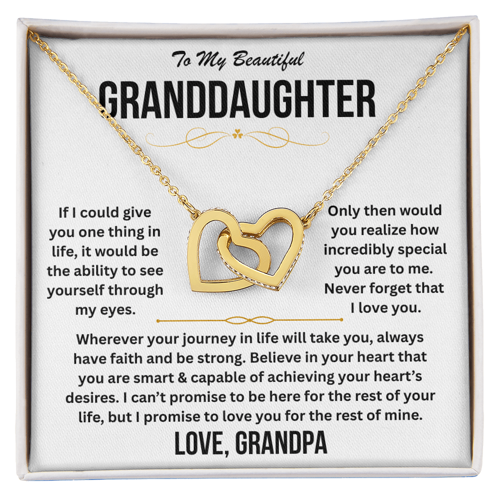 To My Beautiful Granddaughter - Interlocking Hearts Gift Set - TJ190