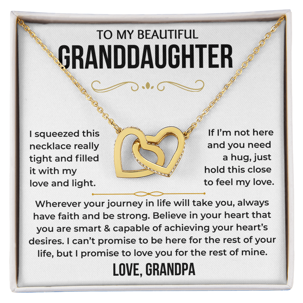To My Beautiful Granddaughter - Interlocking Hearts Gift Set - TJ197