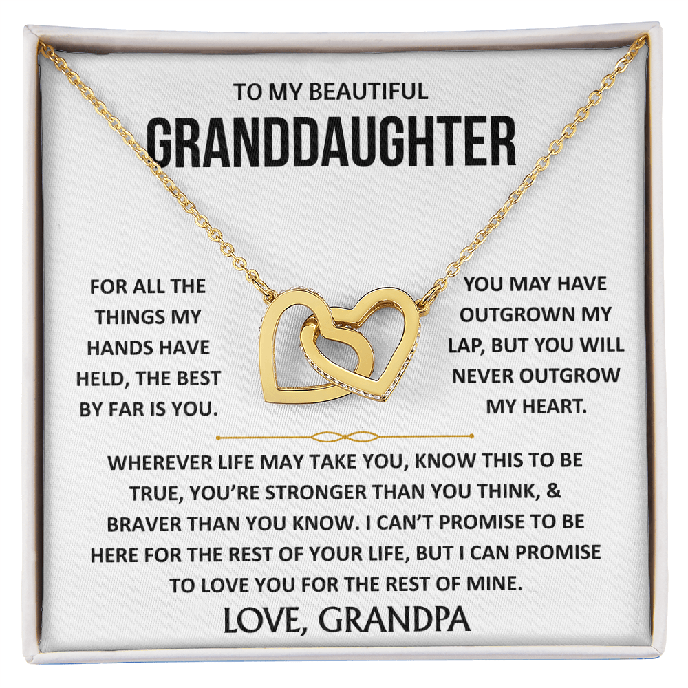 To My Beautiful Granddaughter - Interlocking Hearts Gift Set - TJ187