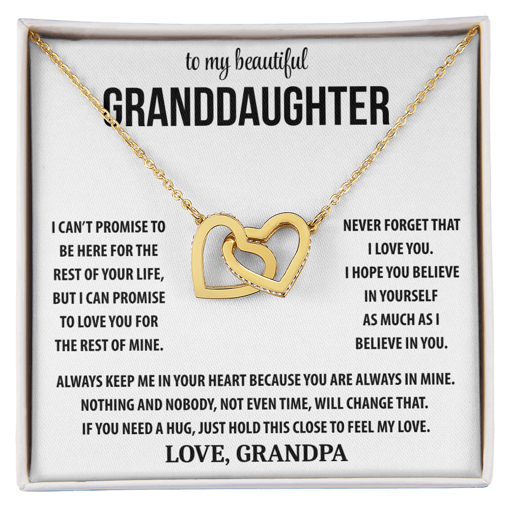 To My Beautiful Granddaughter - Interlocking Hearts Gift Set TJ194