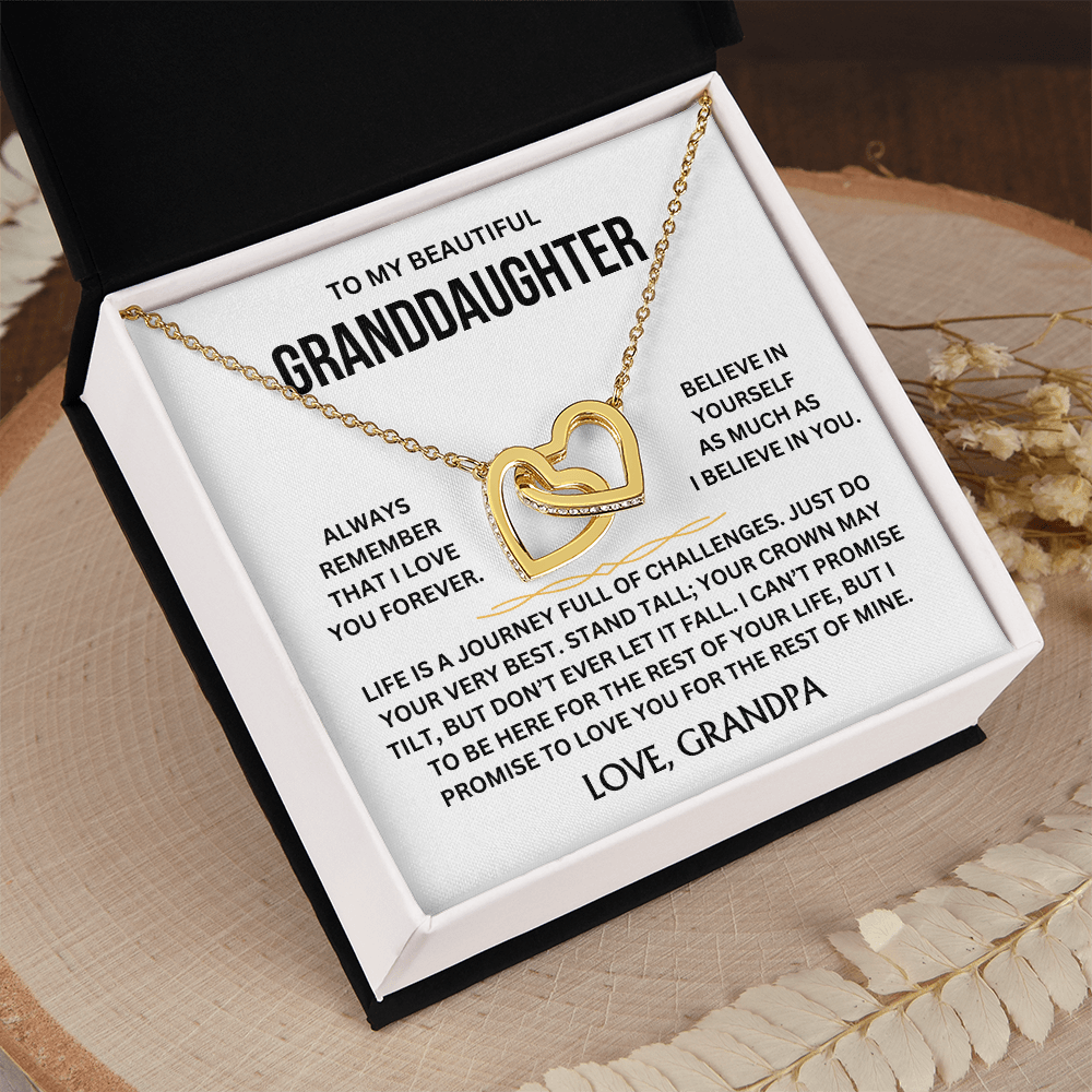 To My Beautiful Granddaughter - Interlocking Hearts Gift Set - TJ153