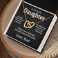 To My Lovely Daughter - Love Dad - Interlocking Hearts Gift Set - TJ101