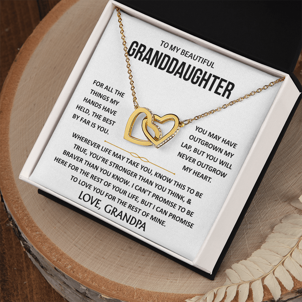 To My Beautiful Granddaughter - Interlocking Hearts Gift Set - TJ187