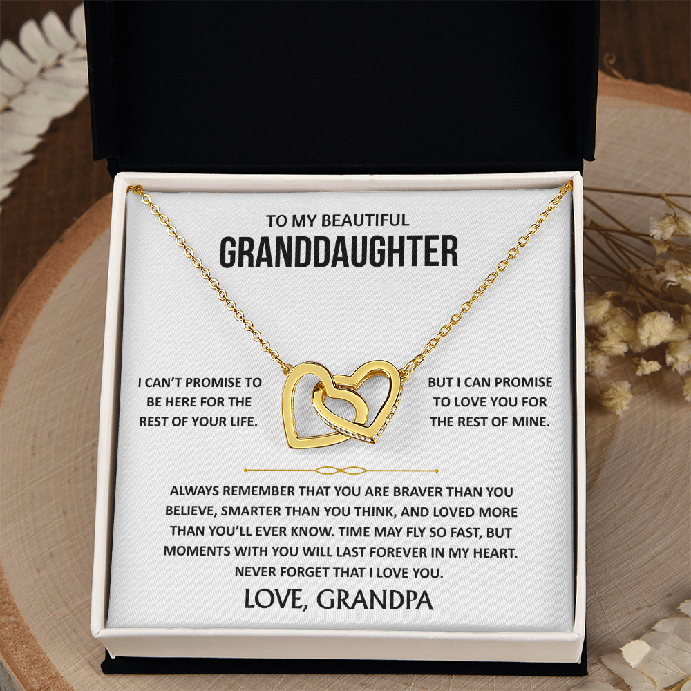 To My Beautiful Granddaughter - Interlocking Hearts Gift Set - TJ189