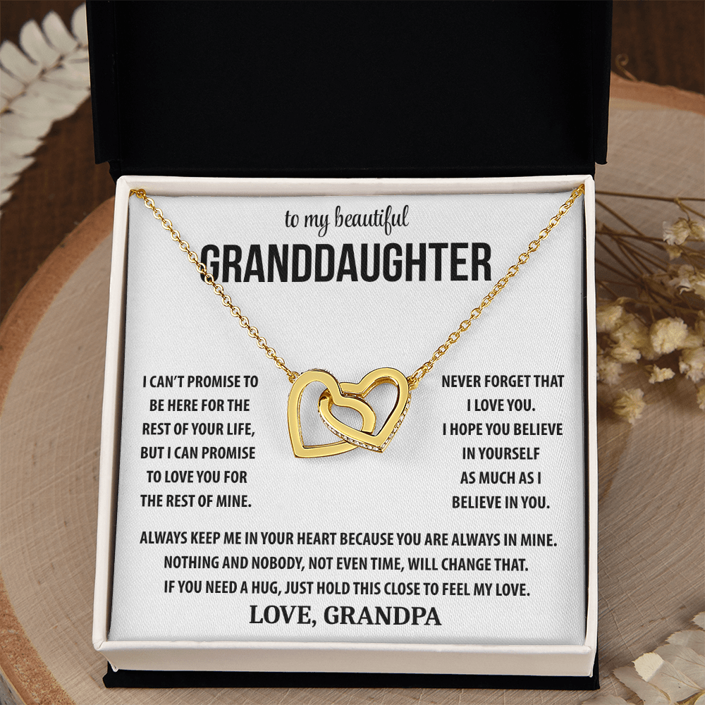 To My Beautiful Granddaughter - Interlocking Hearts Gift Set TJ194