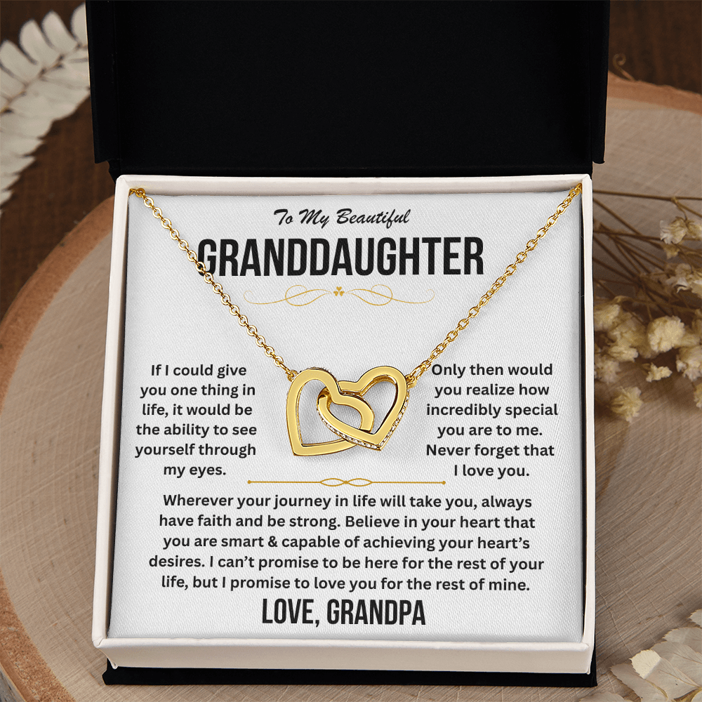 To My Beautiful Granddaughter - Interlocking Hearts Gift Set - TJ190
