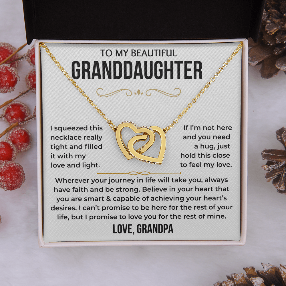 To My Beautiful Granddaughter - Interlocking Hearts Gift Set - TJ197
