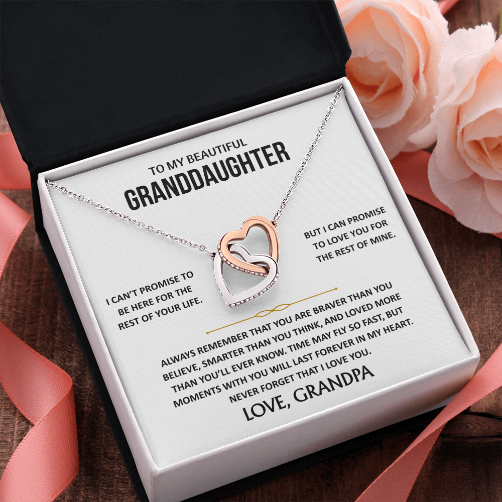 To My Beautiful Granddaughter - Interlocking Hearts Gift Set - TJ189