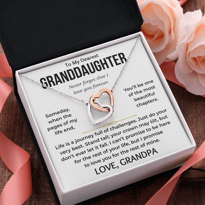 To My Dearest Granddaughter - Interlocking Hearts Gift Set - TJ198