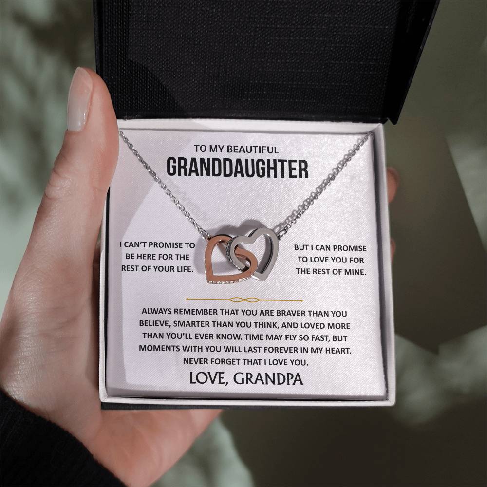 To My Beautiful Granddaughter - Interlocking Hearts Gift Set - TJ189
