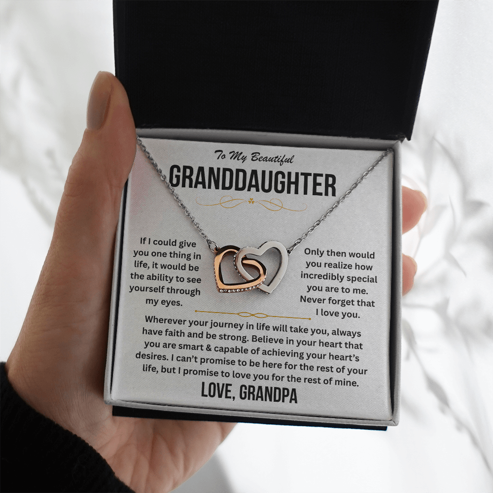 To My Beautiful Granddaughter - Interlocking Hearts Gift Set - TJ190