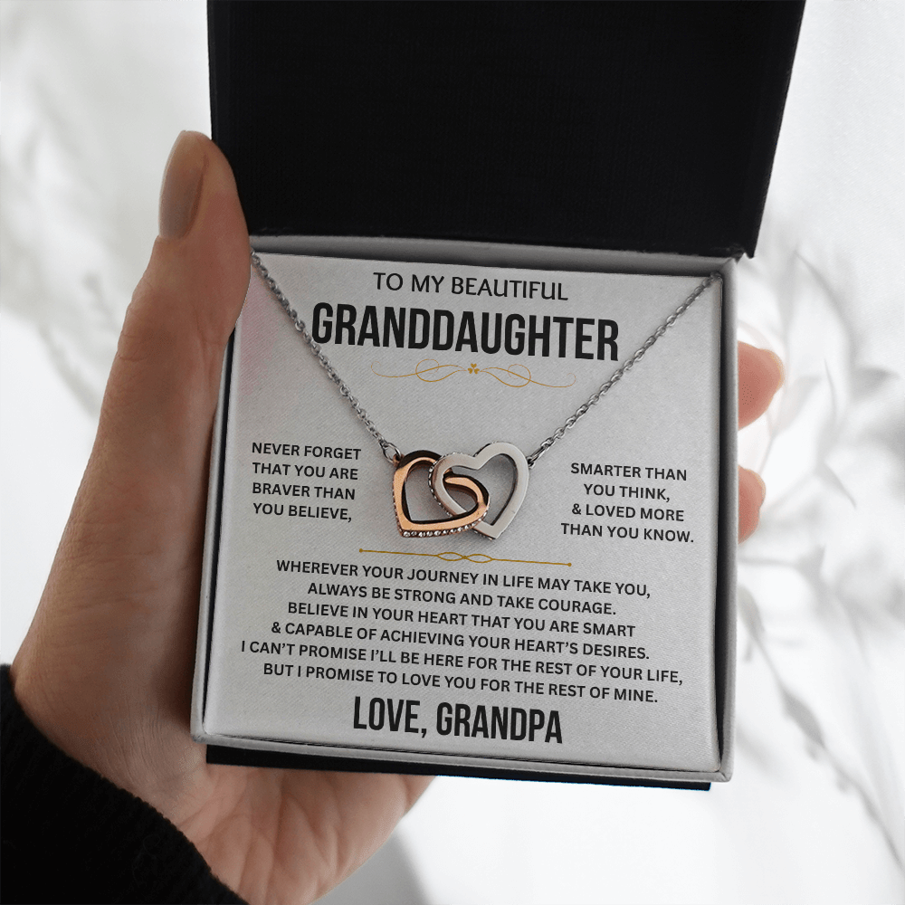 To My Beautiful Granddaughter - Interlocking Hearts Gift Set - TJ199