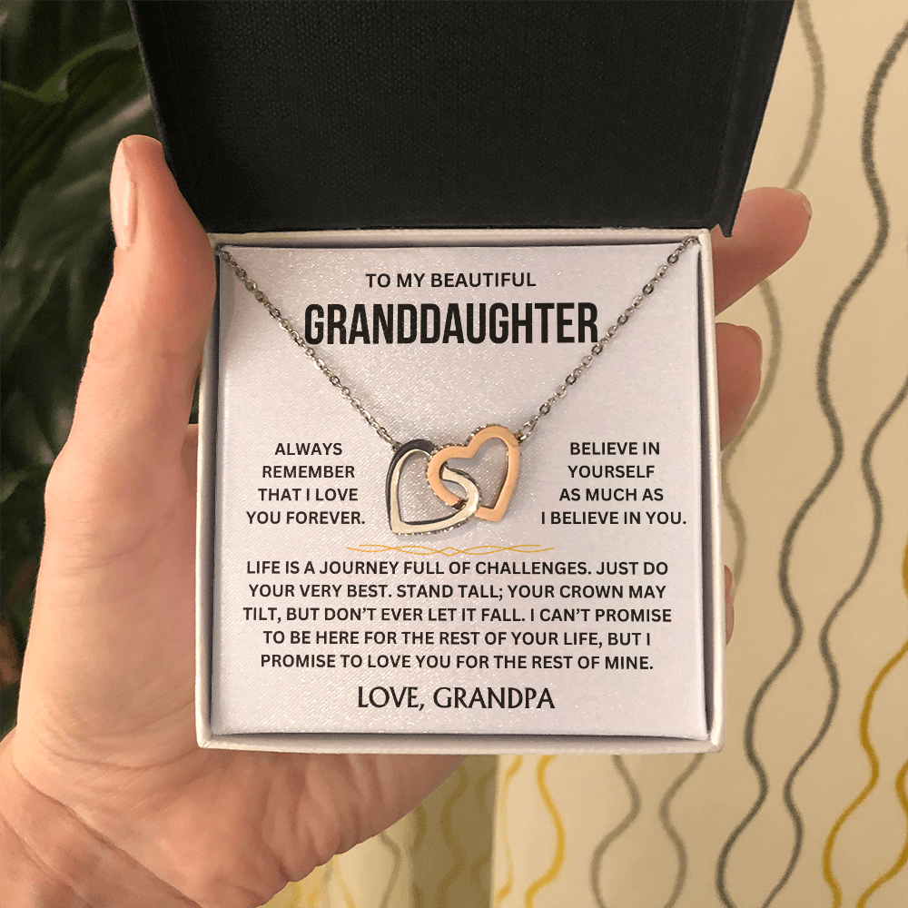 To My Beautiful Granddaughter - Interlocking Hearts Gift Set - TJ153