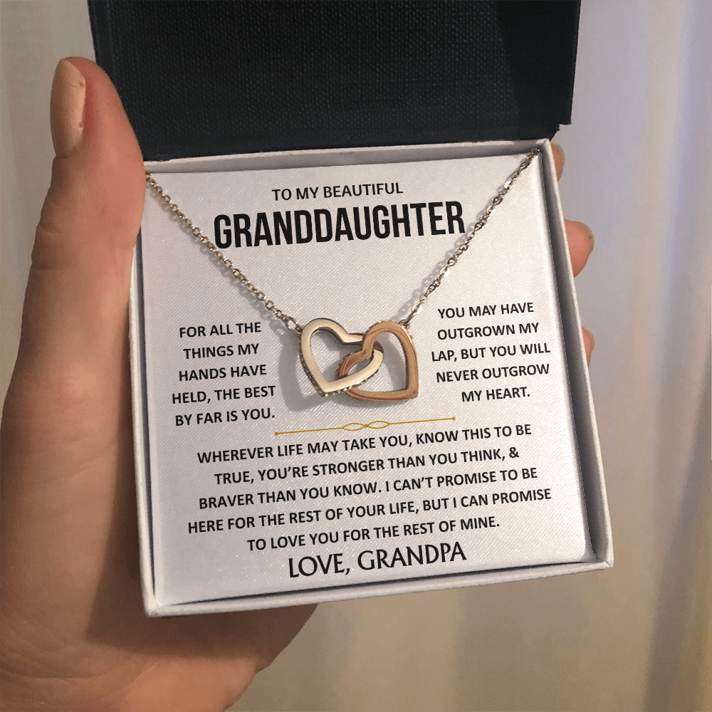 To My Beautiful Granddaughter - Interlocking Hearts Gift Set - TJ187