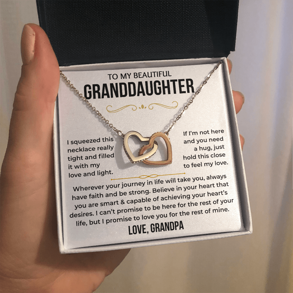 To My Beautiful Granddaughter - Interlocking Hearts Gift Set - TJ197