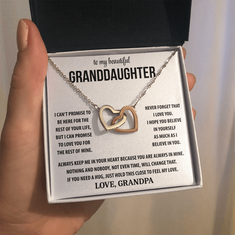 To My Beautiful Granddaughter - Interlocking Hearts Gift Set TJ194