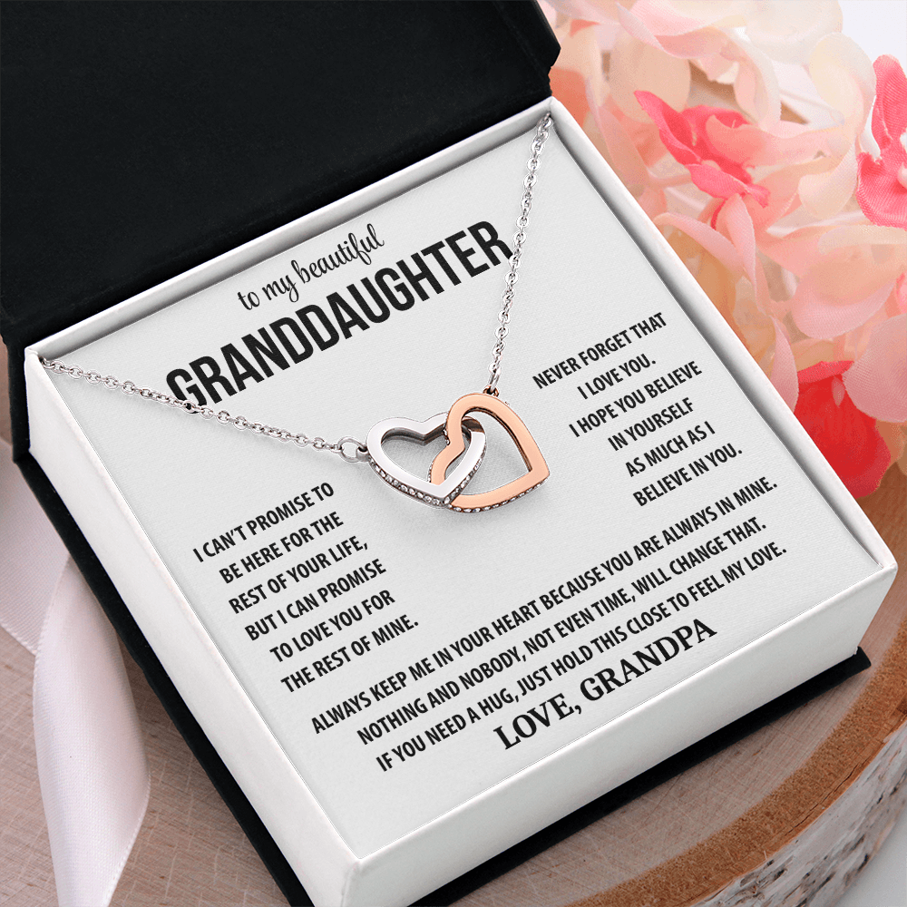 To My Beautiful Granddaughter - Interlocking Hearts Gift Set TJ194