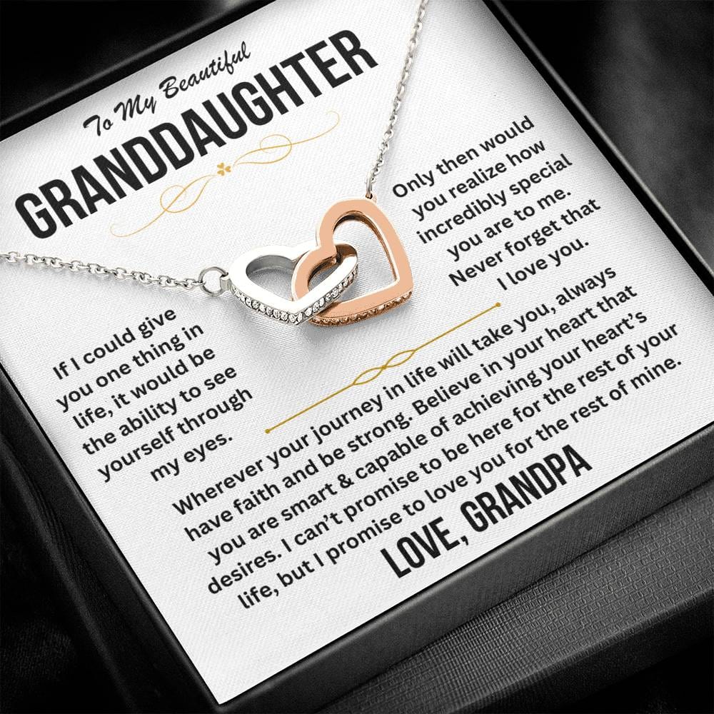 To My Beautiful Granddaughter - Interlocking Hearts Gift Set - TJ190