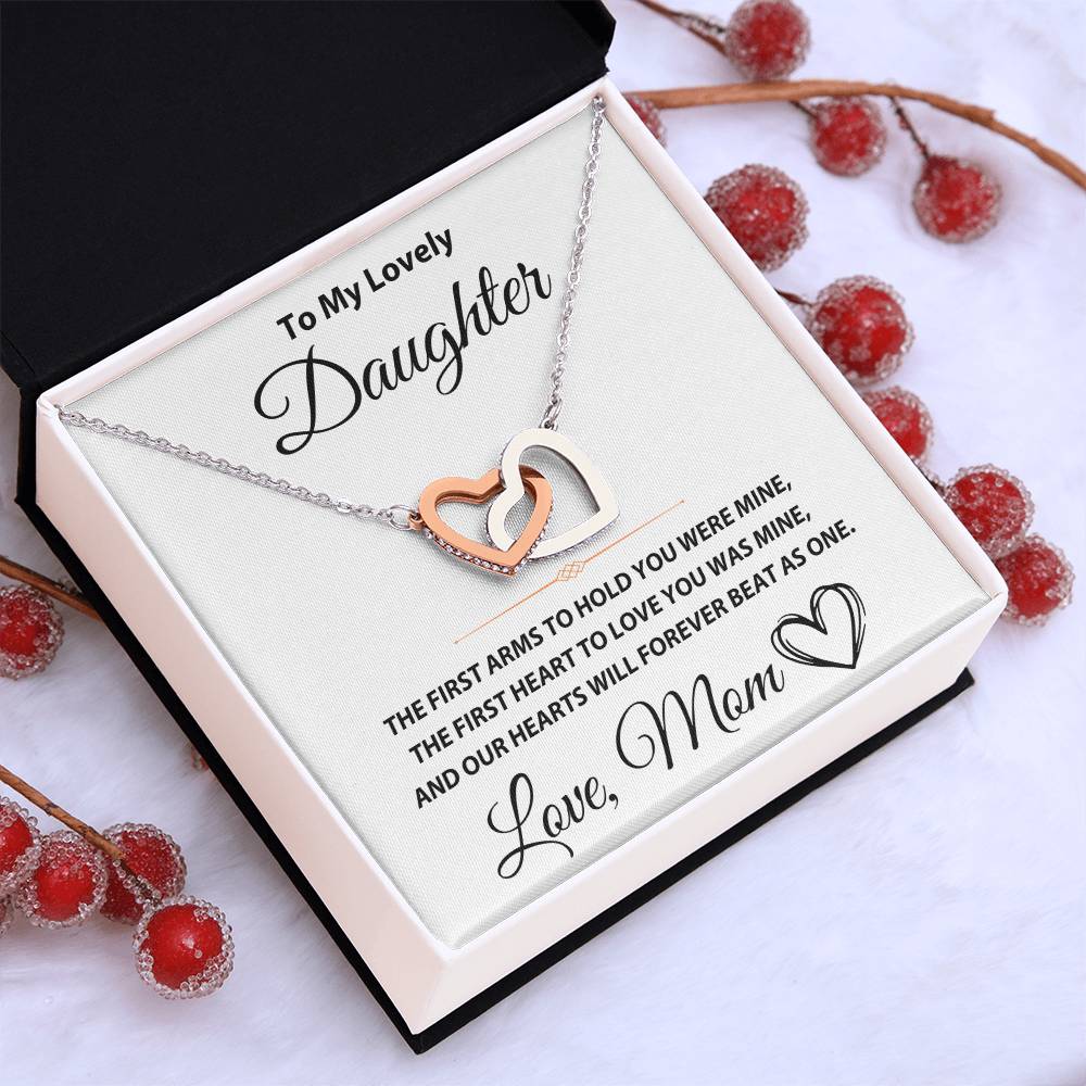 To My Lovely Daughter - Interlocking Hearts Gift Set - TJ100